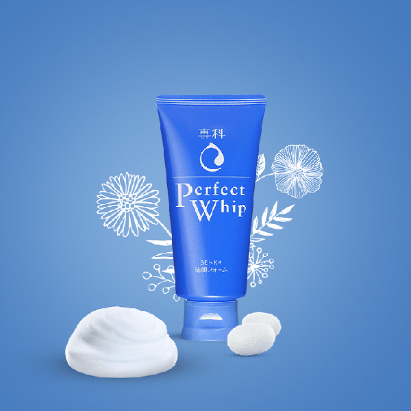 Sữa rửa mặt Shiseido Perfect Whip màu xanh 120g